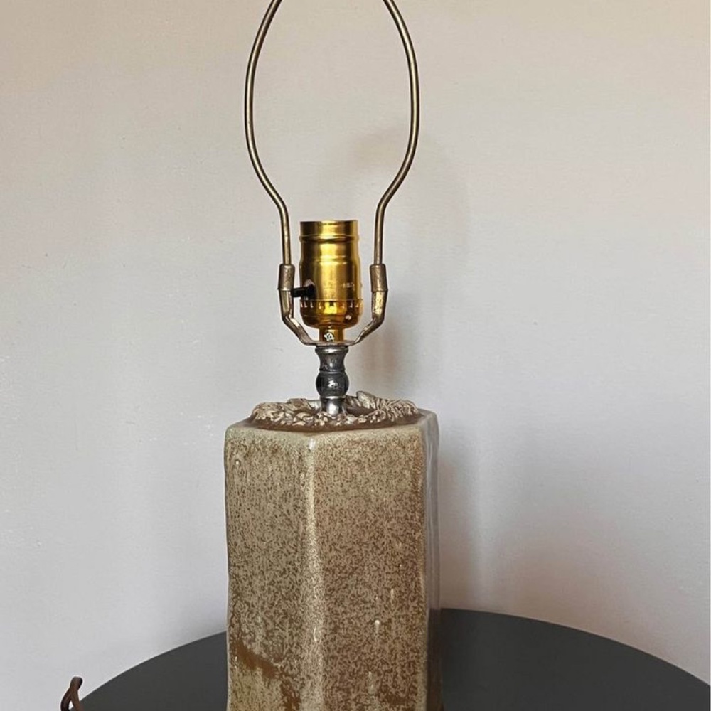 Mid Century Vintage Drip Glaze Lamp Base - Picture 8 of 10